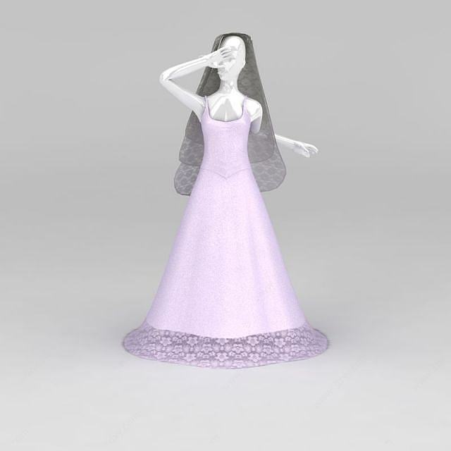 婚纱模特道具3D模型