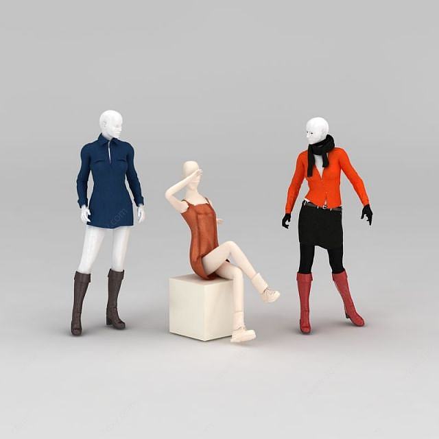 服装模特道具3D模型