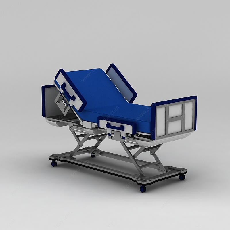 多功能护理床3D模型