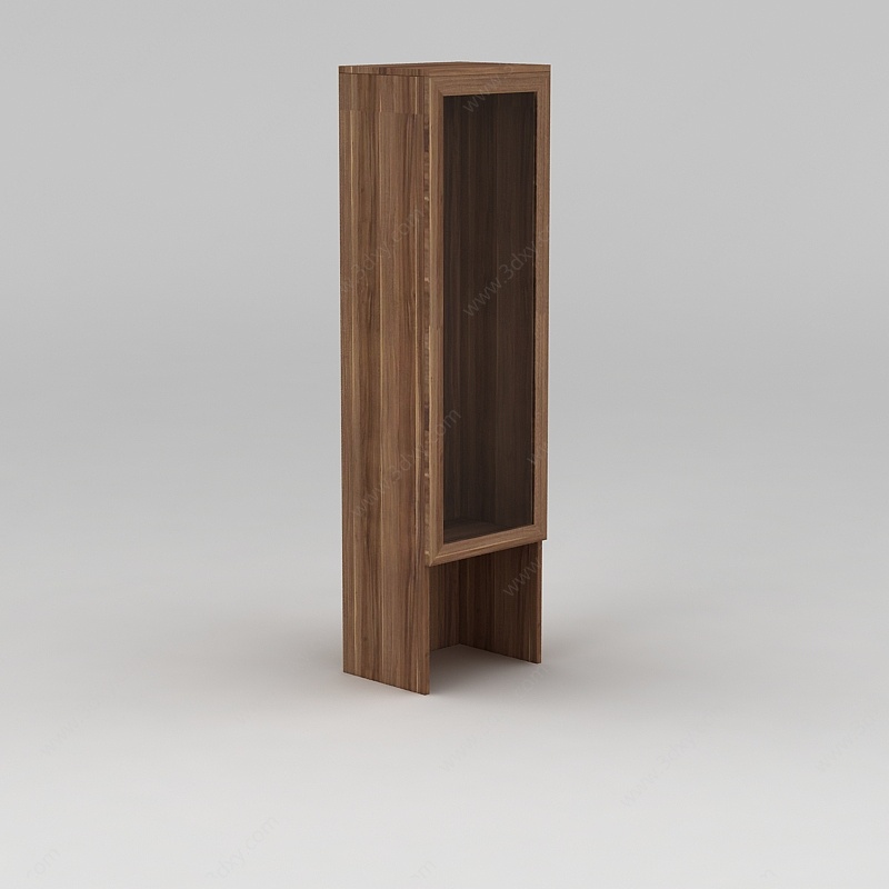 简约实木柜子3D模型