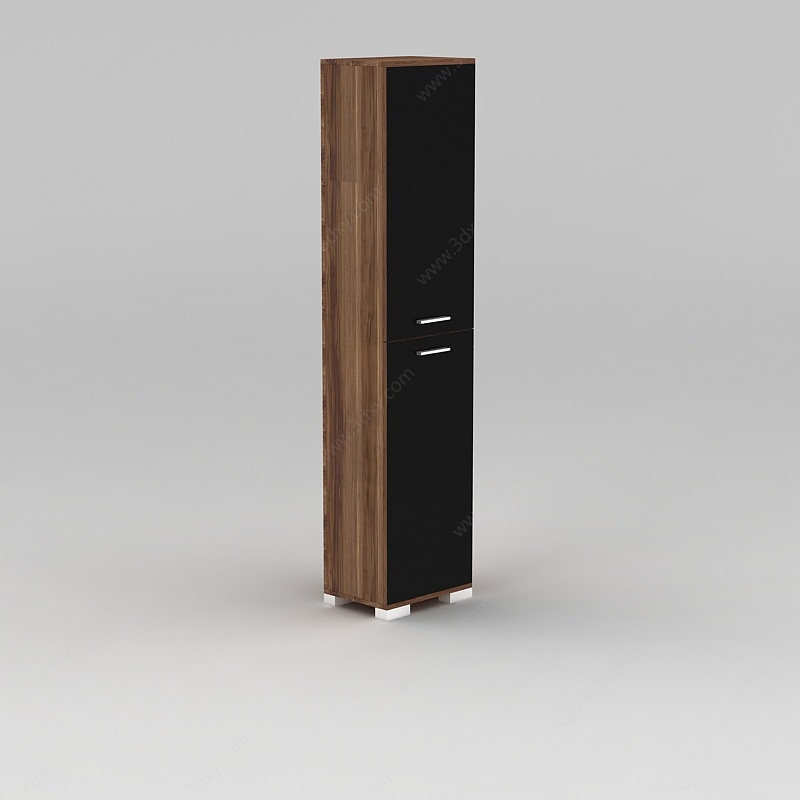 上下两层木柜子3D模型