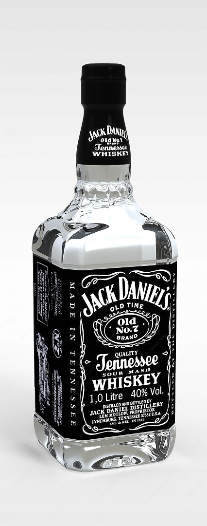 杰克·丹尼威士忌3D模型