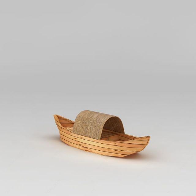 乌篷船3D模型