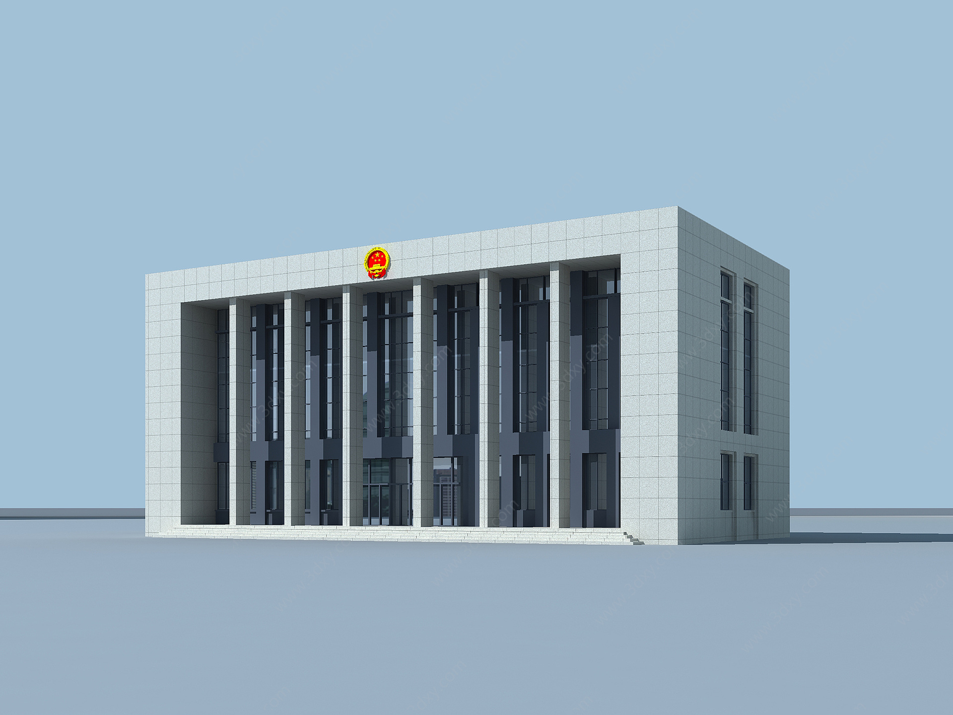 法院审判楼3D模型