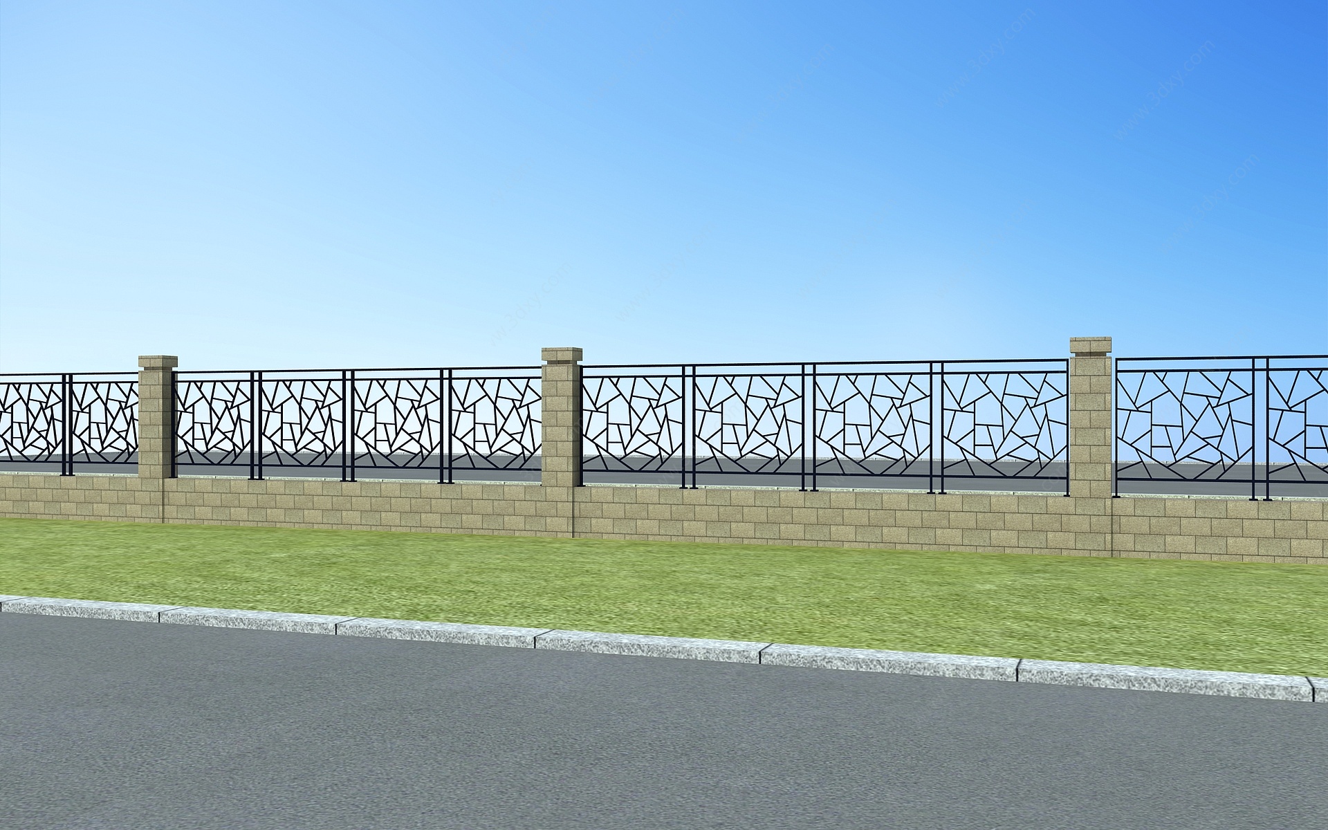 庭院围栏3D模型