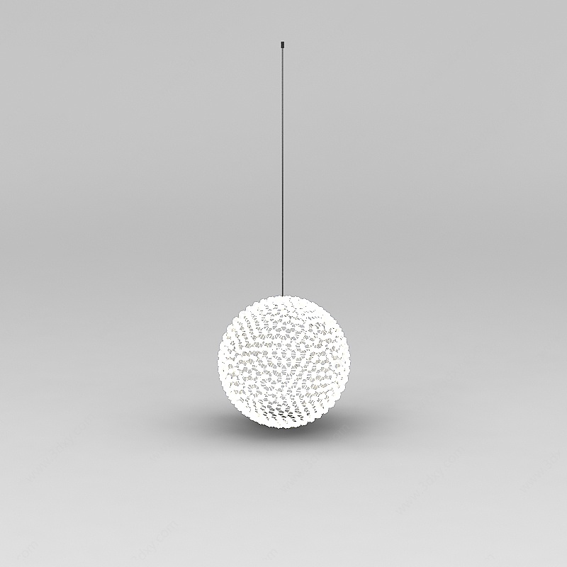 球型艺术吊灯3D模型
