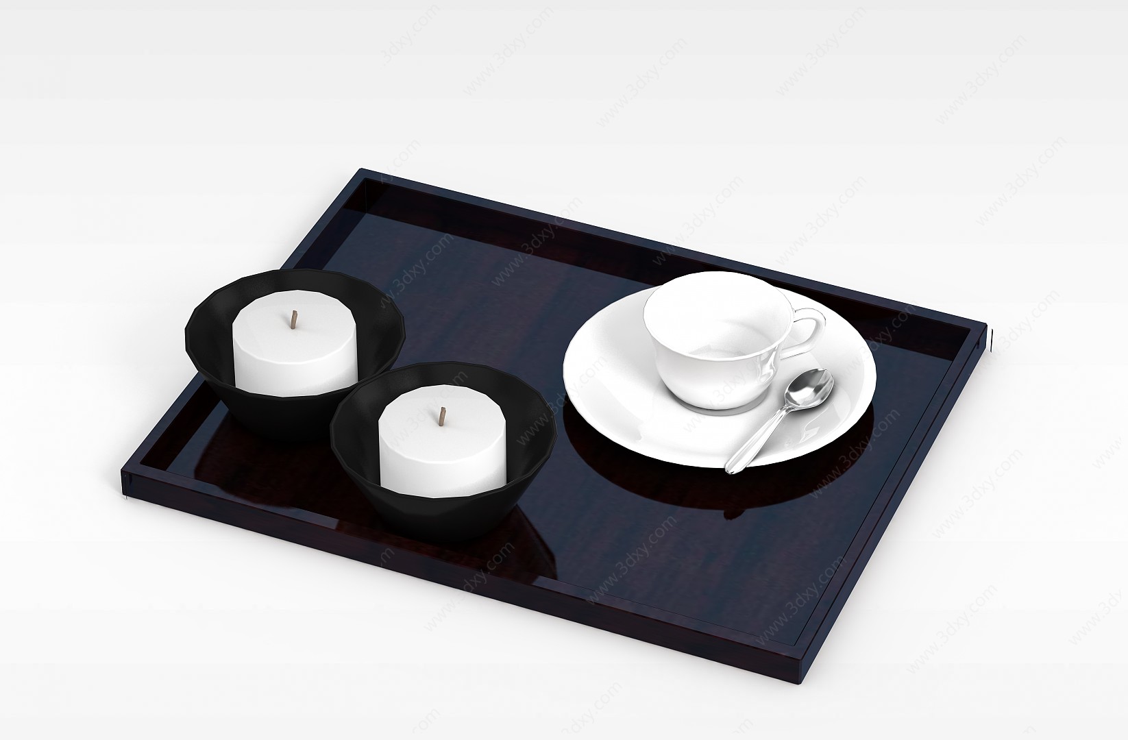 咖啡杯蜡烛杯3D模型