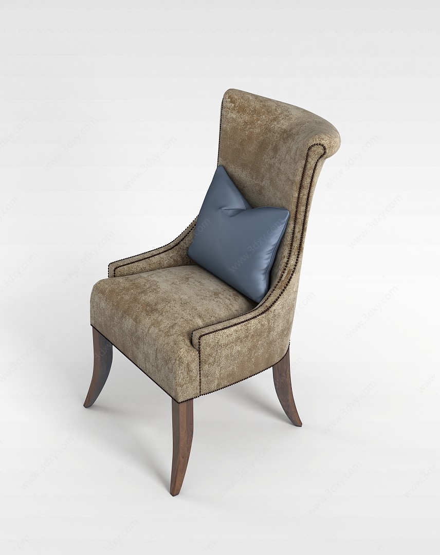 美式复古椅子3D模型