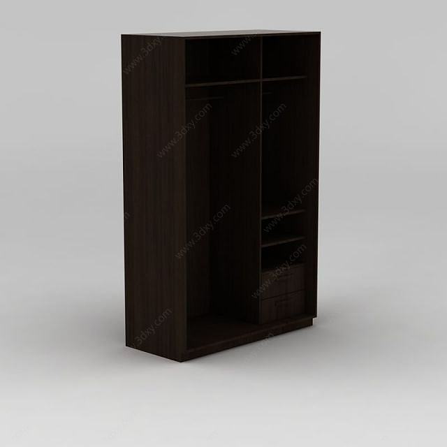 实木小衣柜3D模型