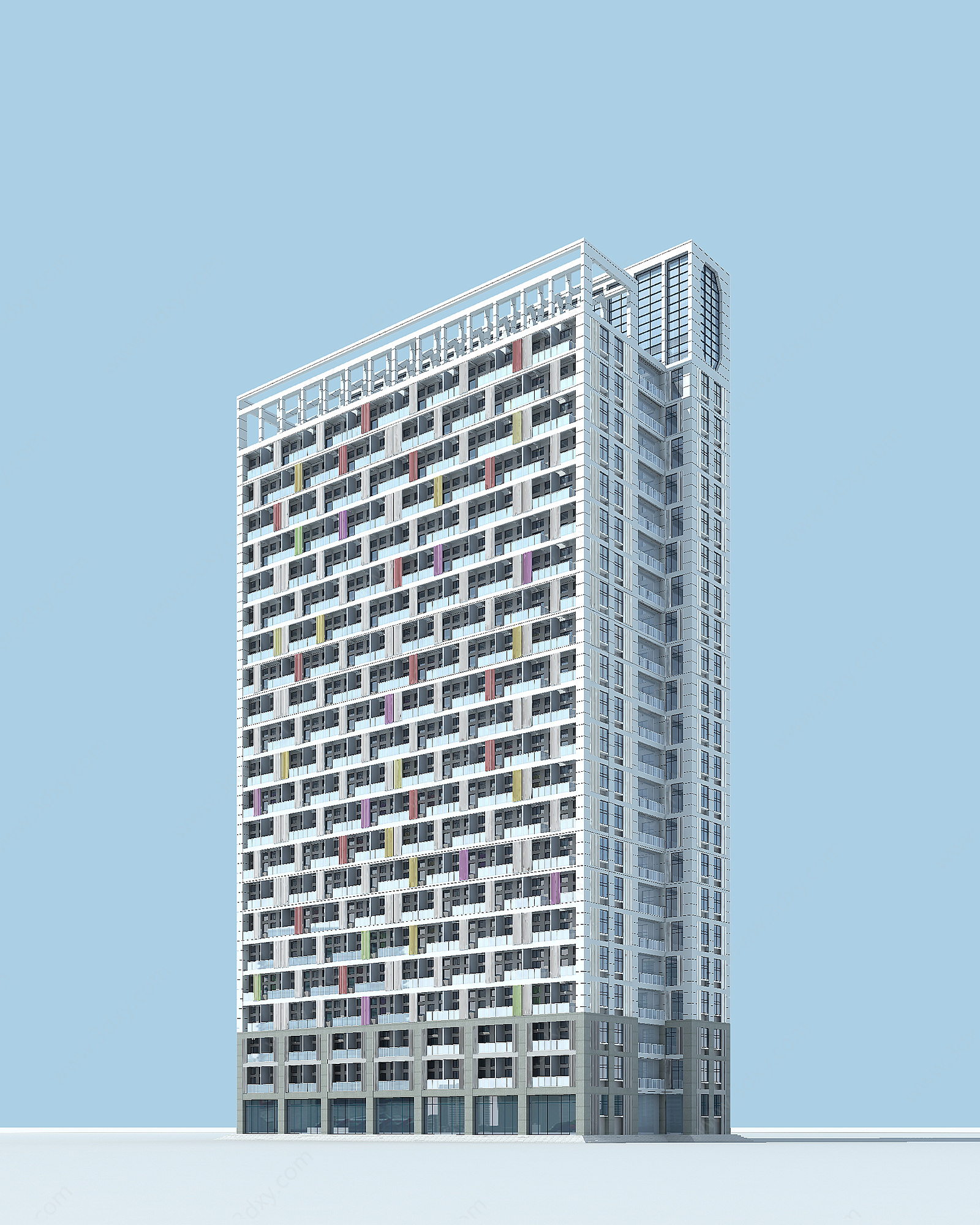 高层住宅3D模型