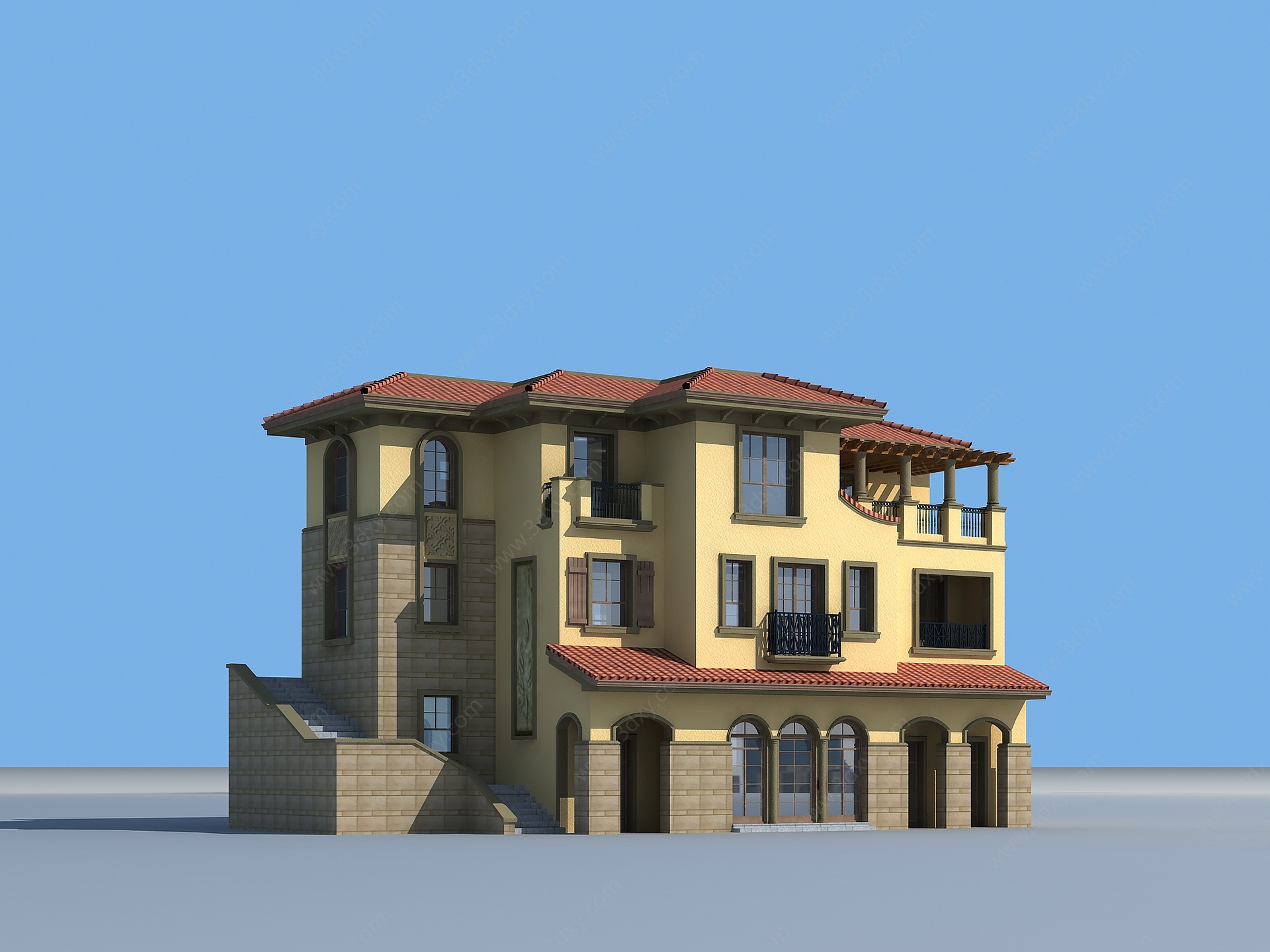 名邸别墅3D模型