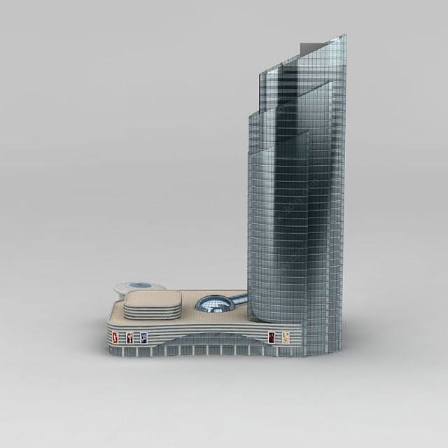 现代办公大厦3D模型