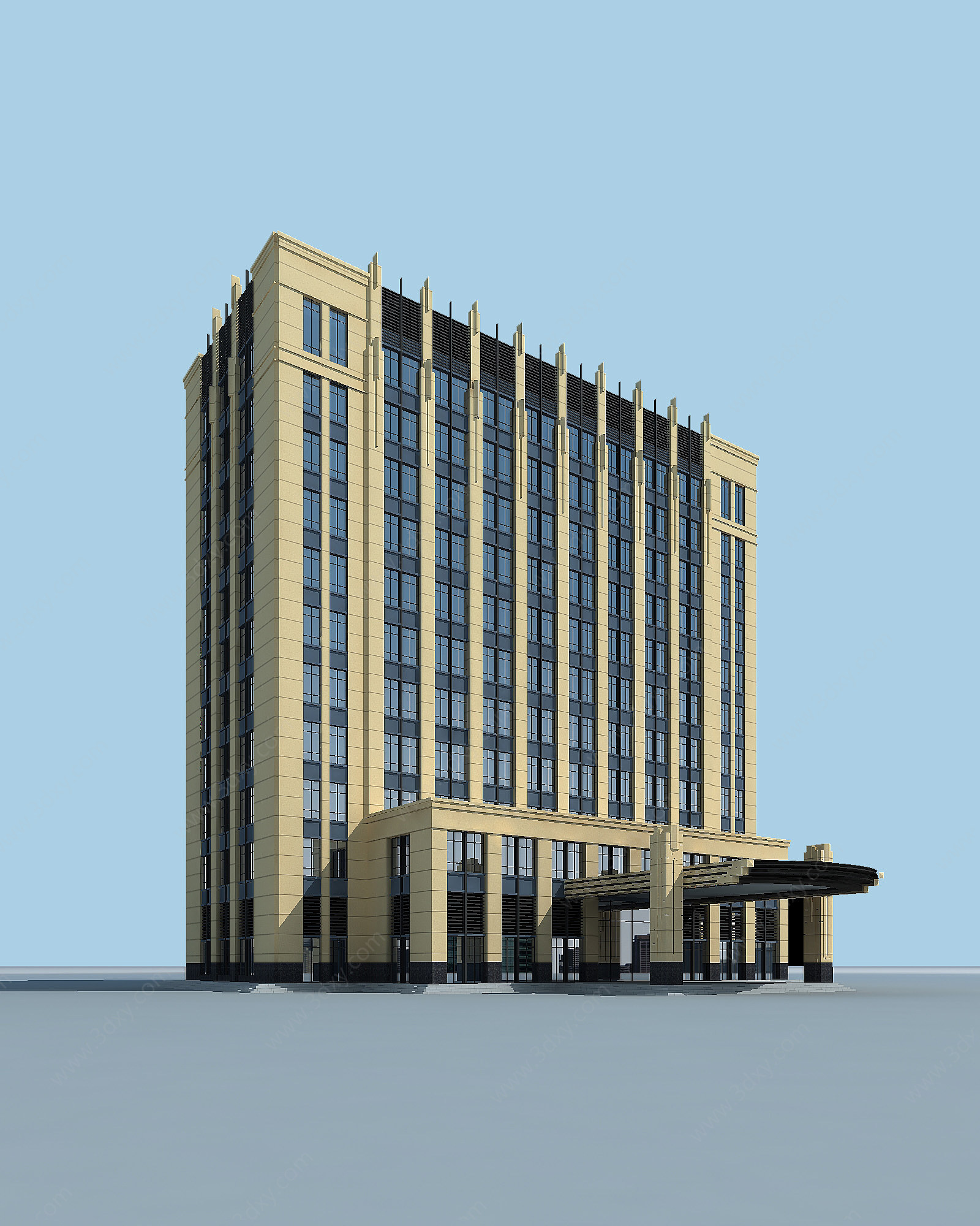 南海酒店3D模型