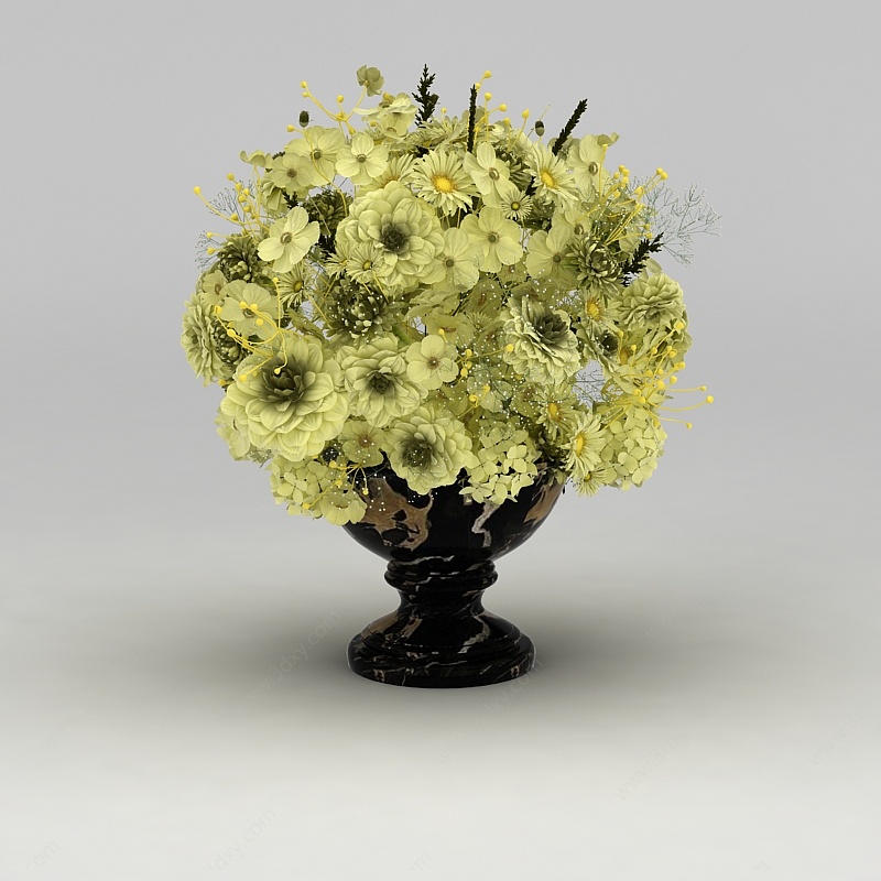 仿真花卉装饰品3D模型