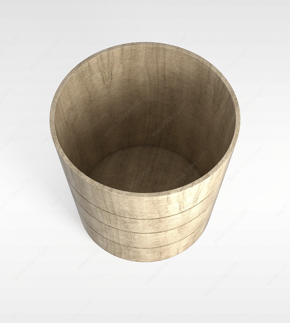木桶3D模型