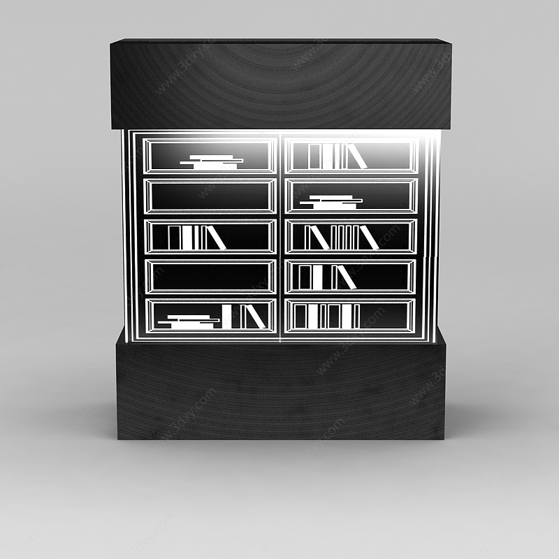 书柜文件柜3D模型