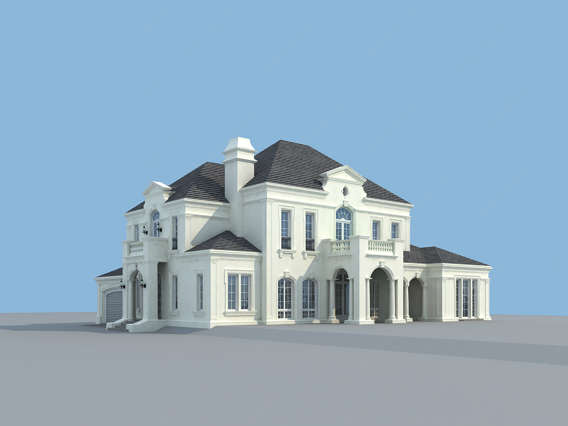 别墅c户型3D模型