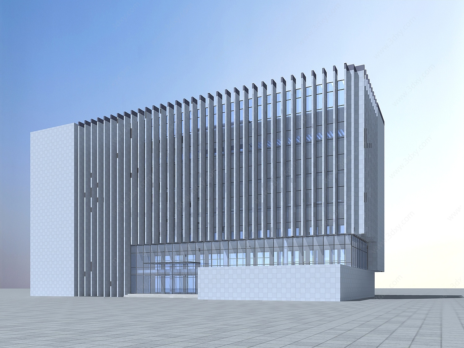 现代办公大楼3D模型