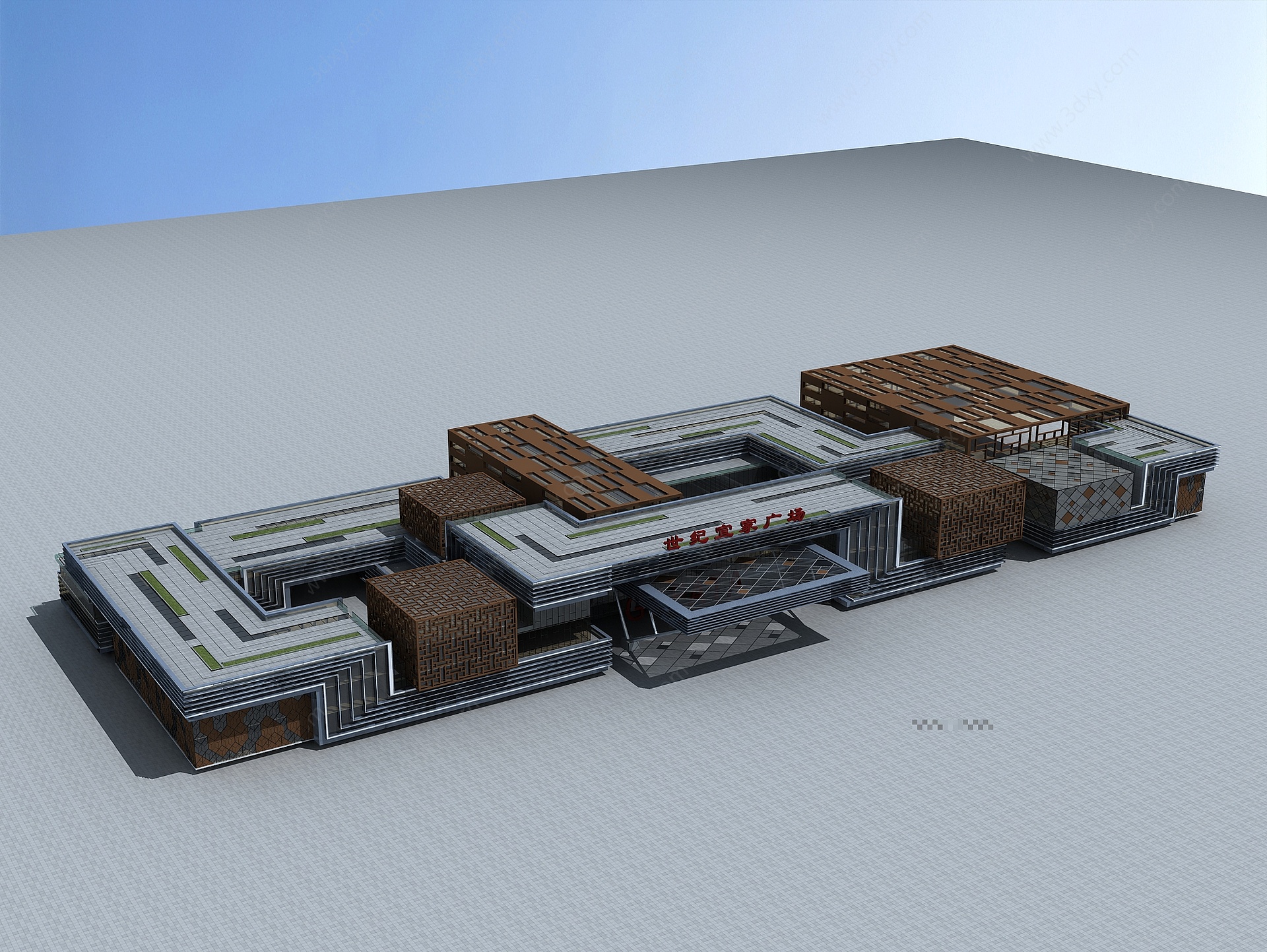 家居广场大楼3D模型