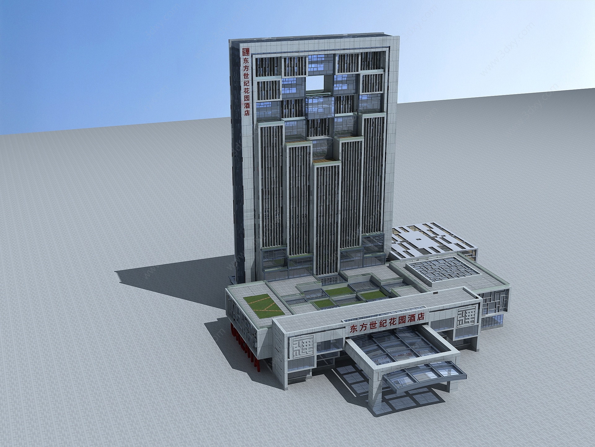 高级酒店3D模型