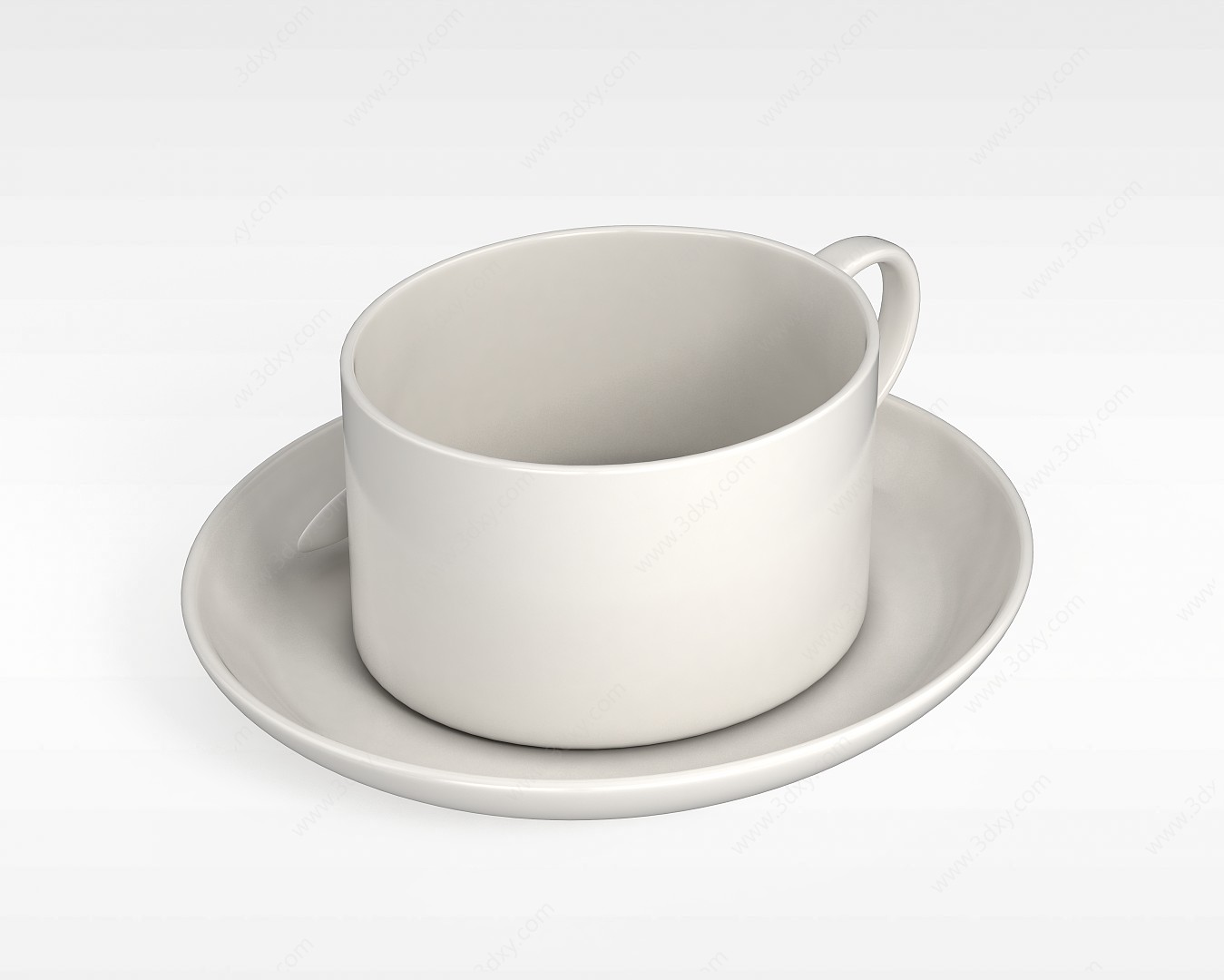 骨瓷咖啡杯3D模型