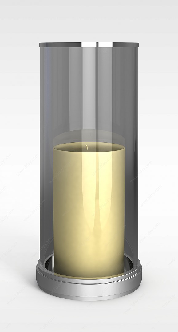 工艺蜡烛杯3D模型
