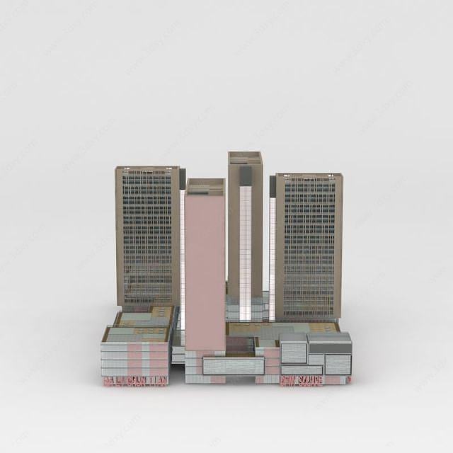 综合办公楼3D模型