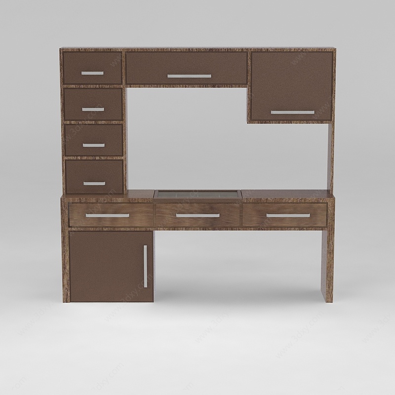 卧室书桌柜3D模型