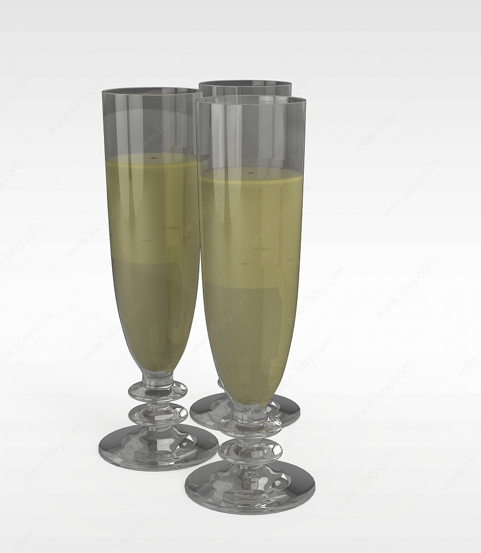 香槟杯3D模型