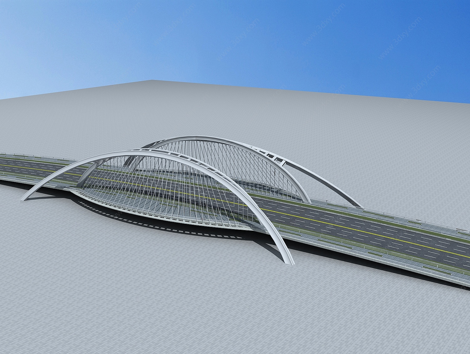 现代大桥3D模型