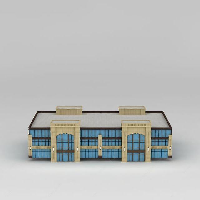 欧式商业楼3D模型
