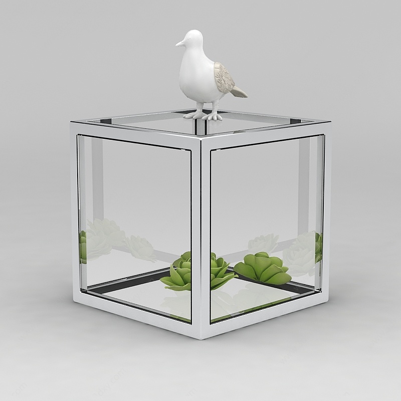 鸽子摆件3D模型