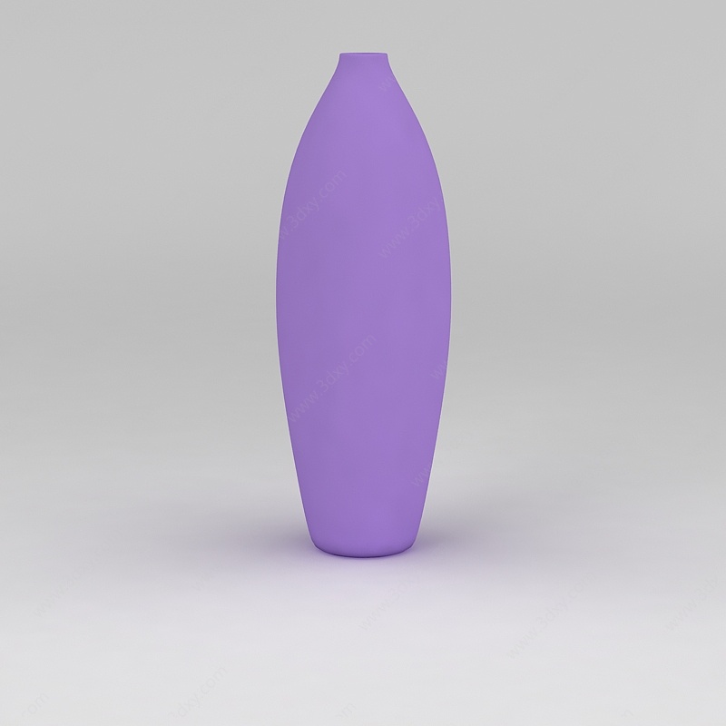 紫色花瓶3D模型