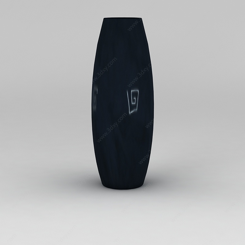 黑色花瓶3D模型