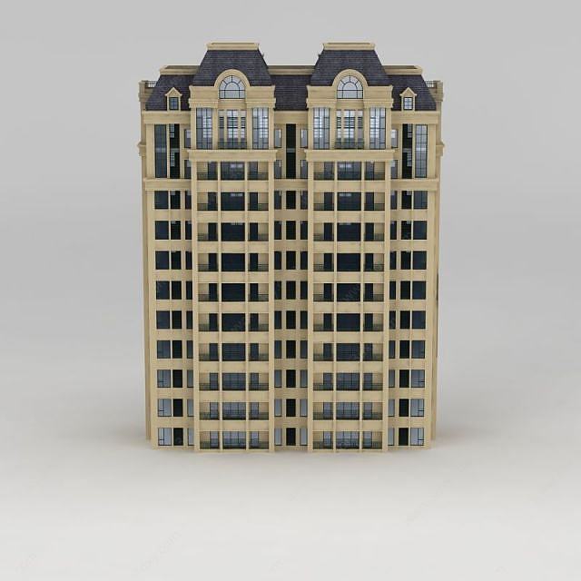 法式住宅3D模型