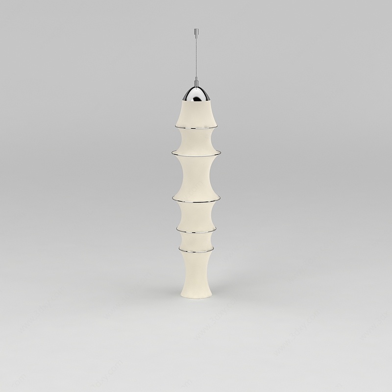 纱布灯罩吊灯3D模型