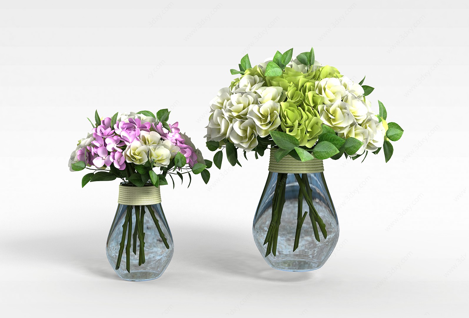 鲜花花瓶装饰3D模型