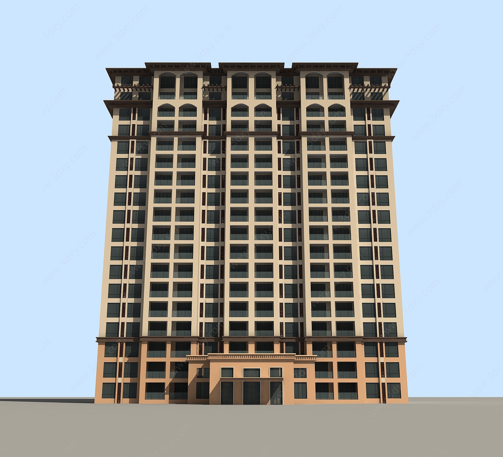 高层商务楼3D模型