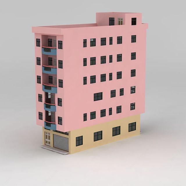6层小公寓3D模型