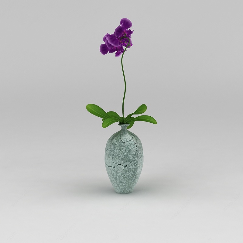 兰花花瓶3D模型