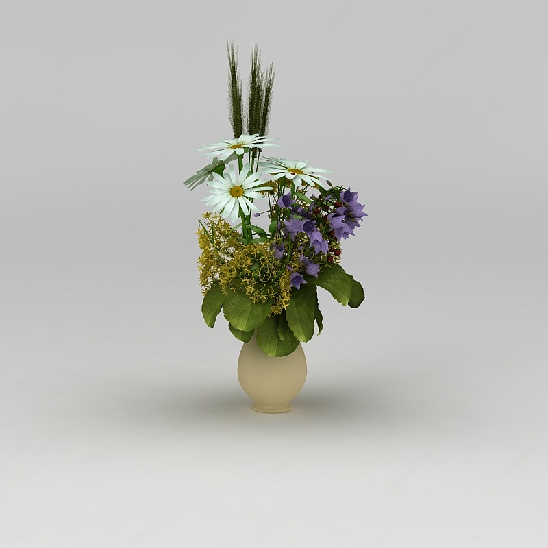 仿真装饰花卉3D模型