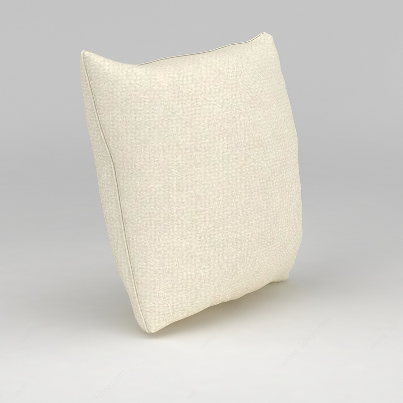 米色沙发抱枕3D模型