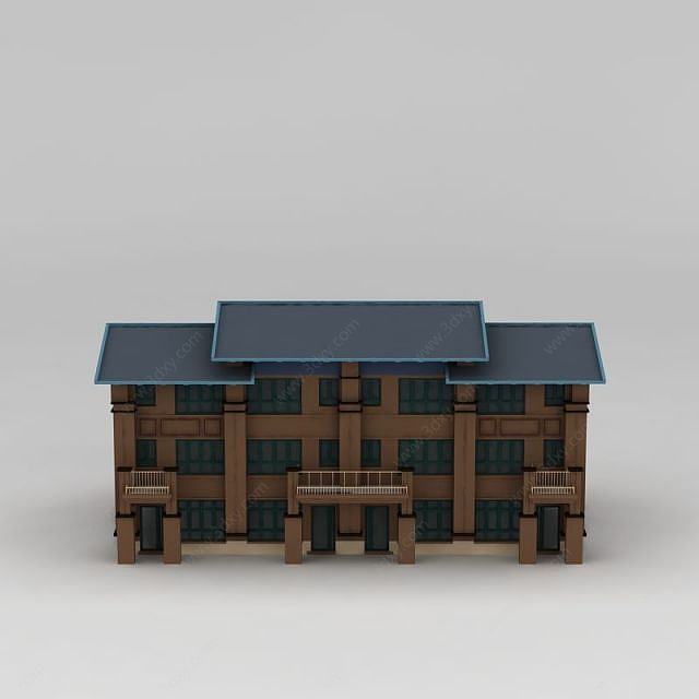 三层别墅3D模型