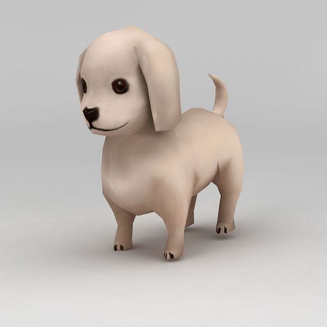 Q版小狗3D模型