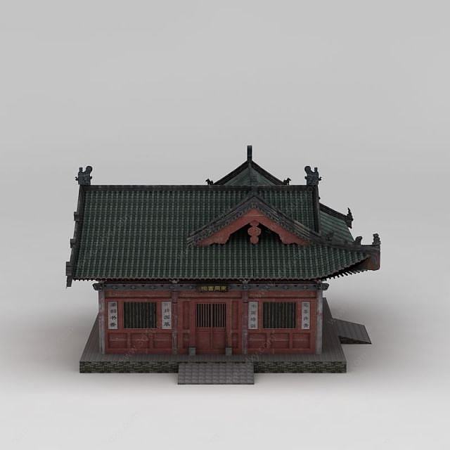 中国古代书院3D模型