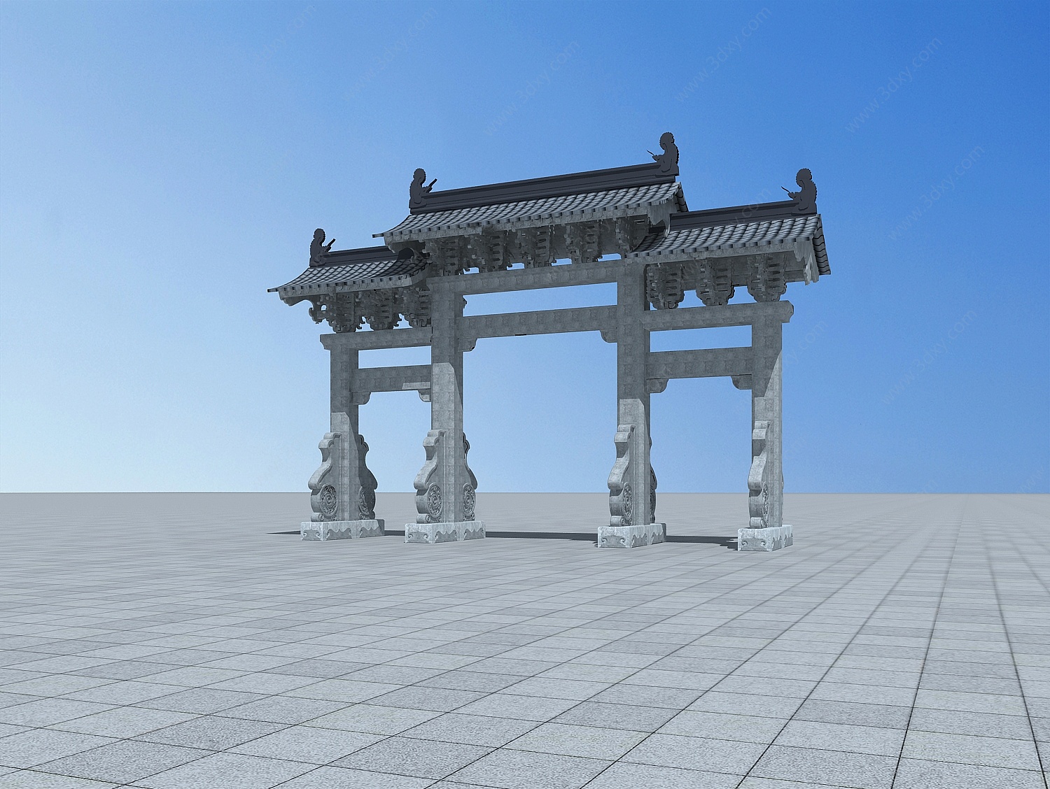 幸福桥牌坊3D模型
