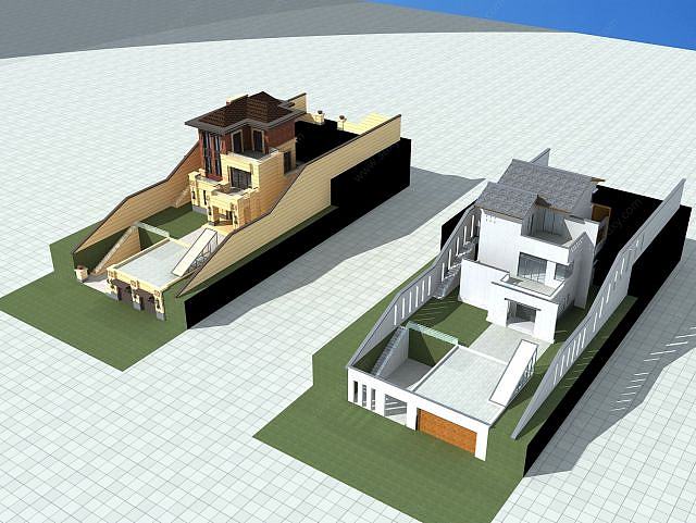 独栋别墅3D模型