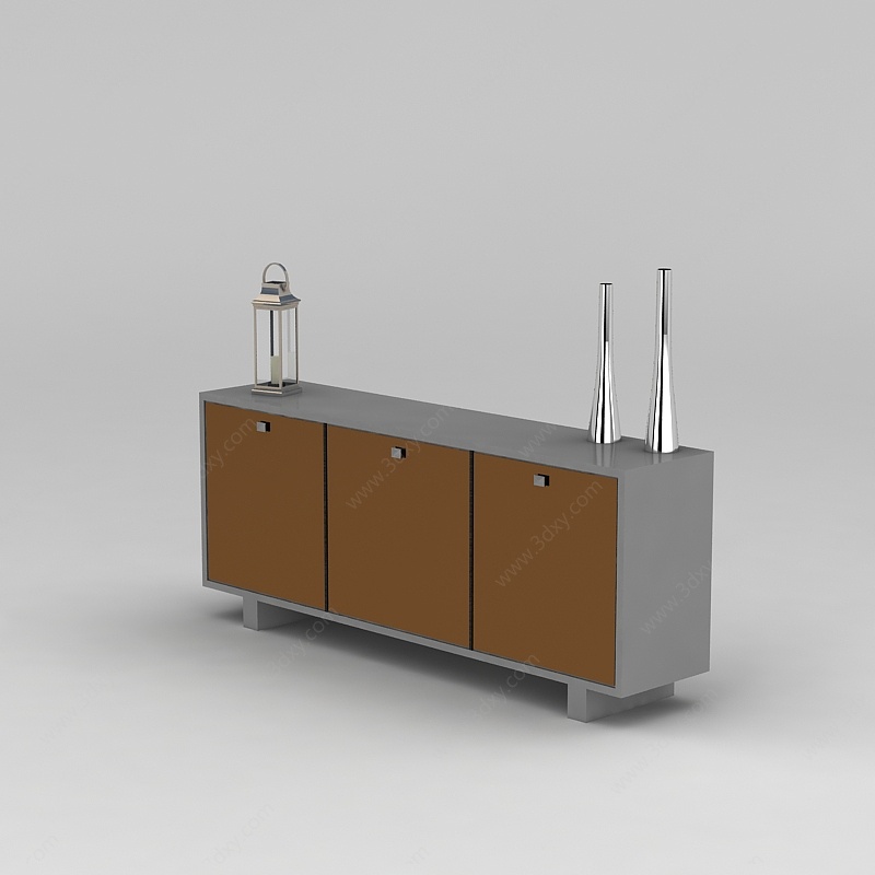 现代简约餐边柜3D模型