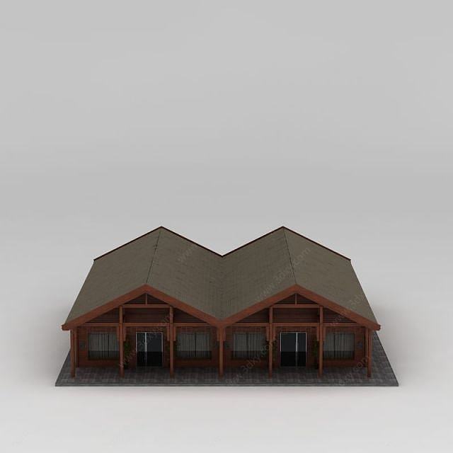 木屋房子3D模型