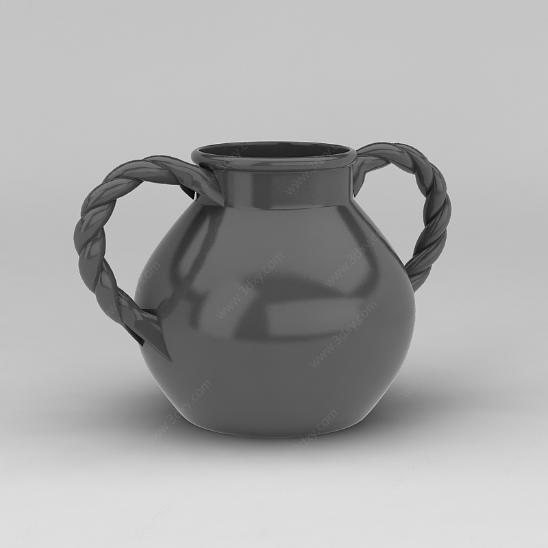 工艺陶罐3D模型